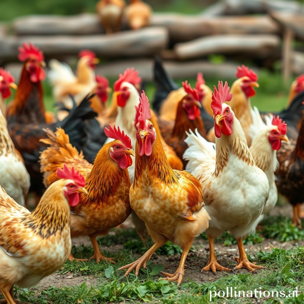 what sound do chickens make